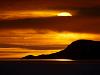 Sonnenuntergang auf Svalbard